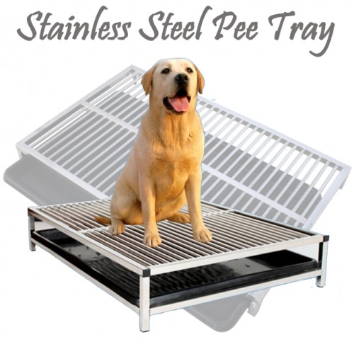 Dog wee outlet tray